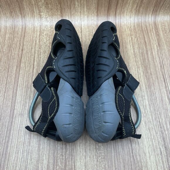 Crocs Swiftwater Mens Size 8 Deck Sandals Shoes Black‎ Gray Mesh main image 7